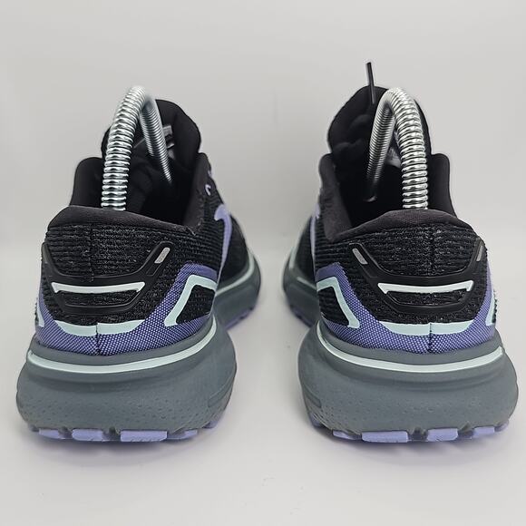 Brooks Ghost 15 Black Lilac Womens 6.5 Medium B Running Shoes 1203801B011 - Picture 3 of 12